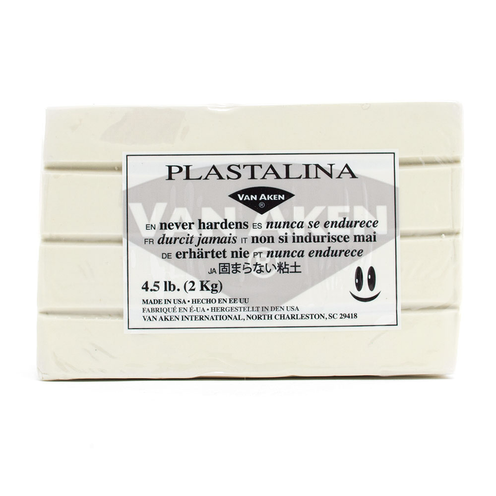 Van Aken, Plastalina, Modeling Clay, 4.5#, Ivory